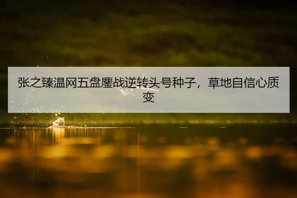 张之臻温网五盘鏖战逆转头号种子，草地自信心质变